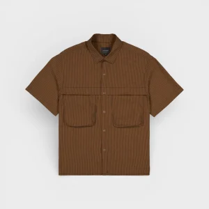 Zephyr Shirt Micro Check Brown
