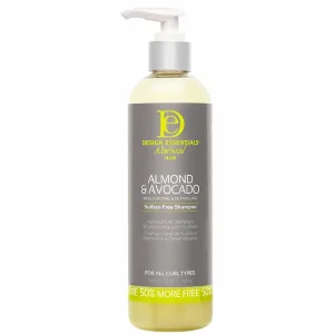 Shampoing Sans sulfate Cheveux Secs Almond & Avocado - Design Essentials Natural